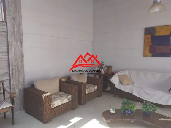 Imagem Casa na praia do Perequê Açu, Ubatuba, com 2 suítes