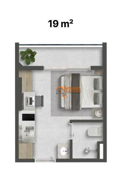 Imagem Flat com 1 dormitório à venda, 19 m² por R$ 412.900,00 - Centro - Guarulhos/SP