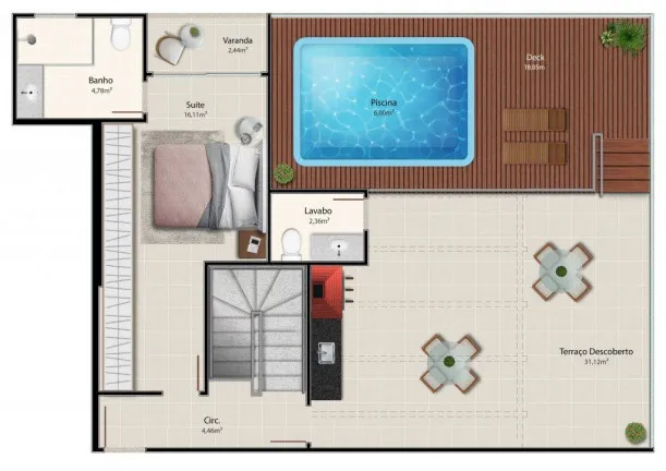 Imagem Apartamento com 3 Quartos à Venda, 101 m² em Itapuã - Vila Velha