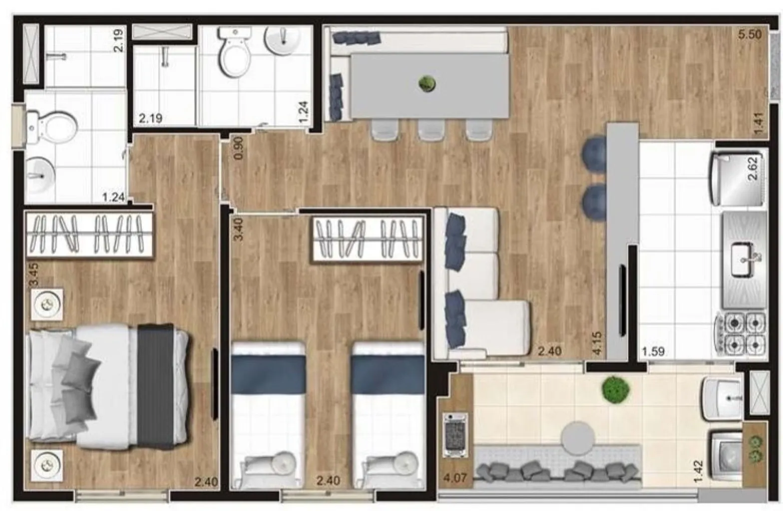 Imagem APARTAMENTO RESIDENCIAL em São Paulo - SP, Vila Moraes