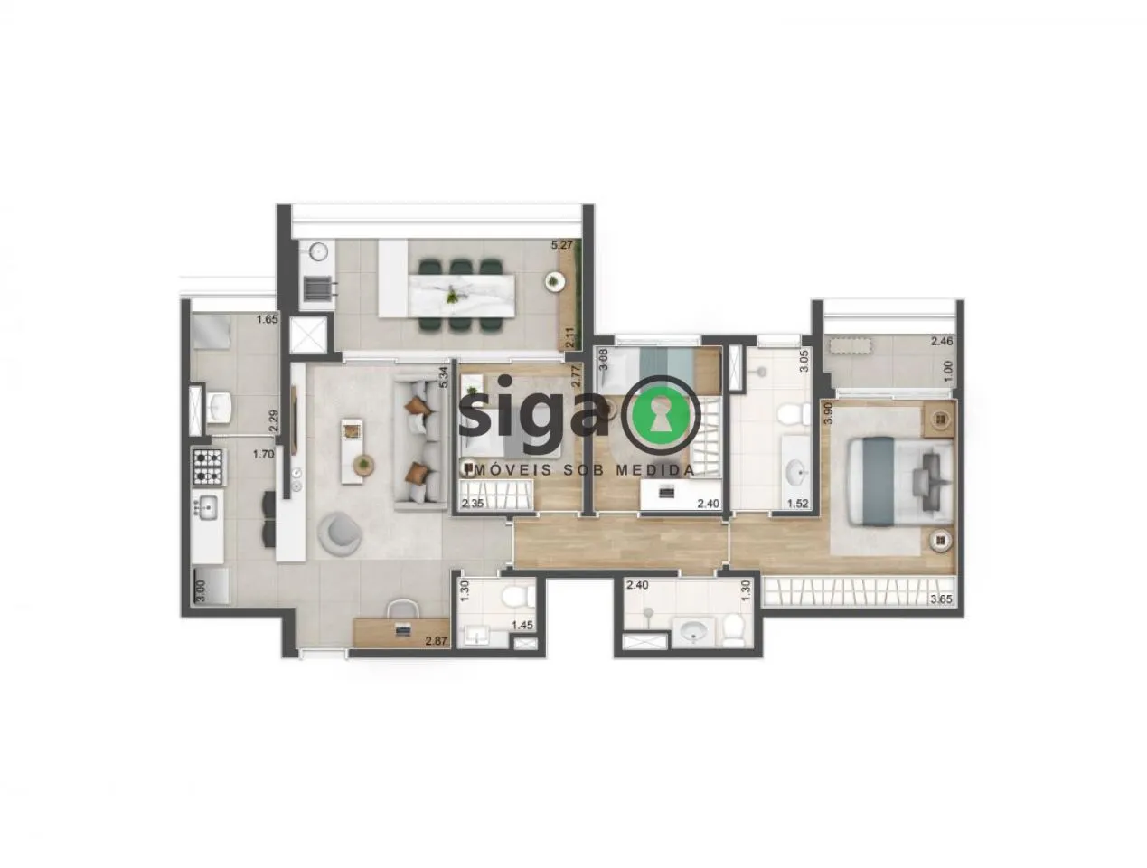 Imagem Apartamento para venda no Alto da Boa Vista, São Paulo - SP