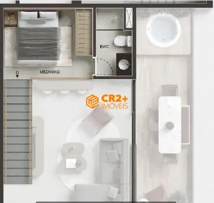 Imagem Vendo Apartamento 60m² c/ 1 Suíte e WC Social, em Piedade.