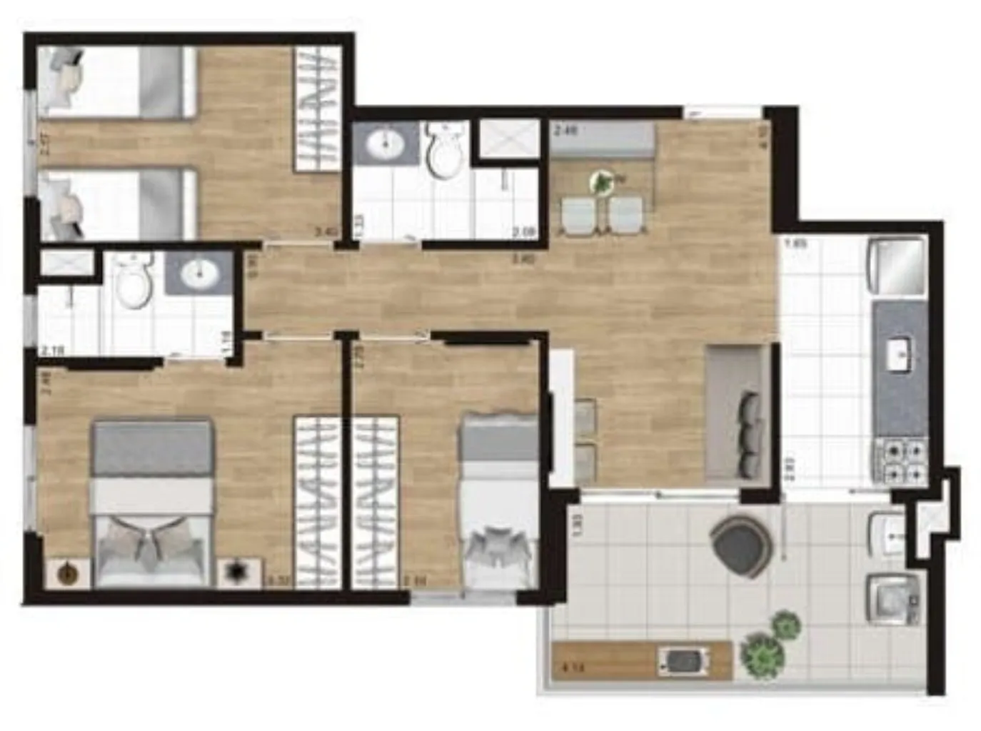 Imagem APARTAMENTO RESIDENCIAL em São Paulo - SP, Sacomã