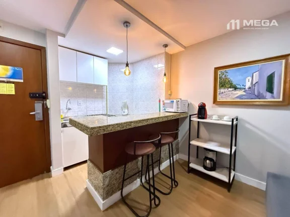 Imagem Apartamento com 1 dormitório para alugar, 48 m² por R$ 4.121,67/mês - Praia da Costa - Vila Velha/ES