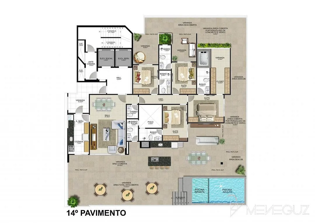 Imagem Porto Belo - Empreendimento de alto padrão, com apartamentos a venda de 2 e 3 quartos na Praia do Morro.