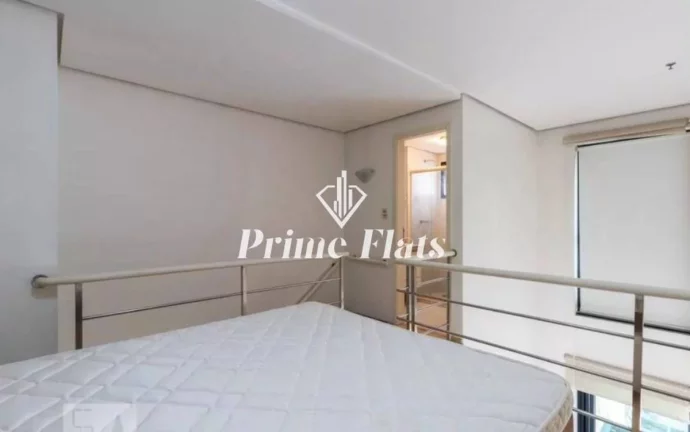 Imagem Flat disponível para venda no International Duplex Residence em Moema, com 42m², 1 dormitório e 1 vaga de garagem