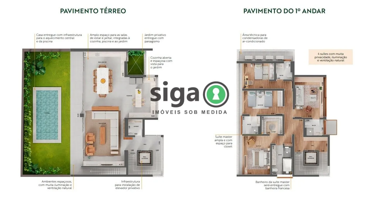 Imagem Casa em condomínio a venda no Alto da Boa Vista / Chácara Flora com 4 quartos
