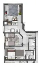 Imagem Apartamento 2 Dormitórios - Bairro Navegantes