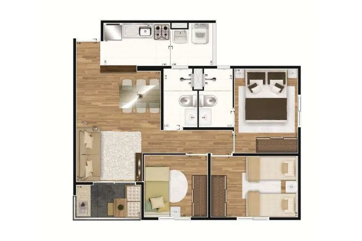 Imagem Apartamento com 3 Quartos à Venda, 59 m² em Mooca - São Paulo