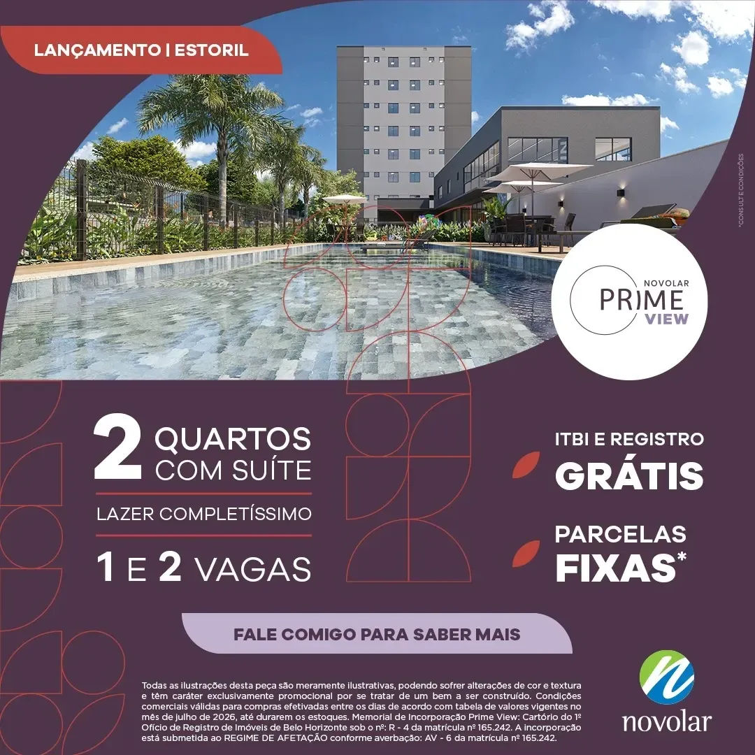 Foto do imóvel Apartamento com 2 Quartos à Venda, 54 m² em Estoril - Belo Horizonte