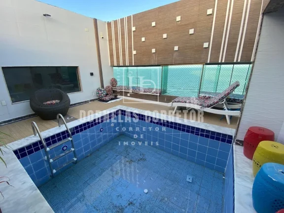 Imagem Cobertura duplex em Olinda, beira mar, piscina e área goumert privativa, 4qtos 2sts 3 vgs cob. a. lazer completa