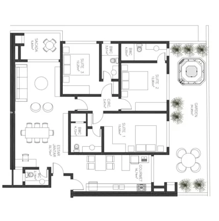 Imagem Apartamento para Venda em Florianópolis, Cachoeira do Bom Jesus, 1 dormitório, 1 vaga