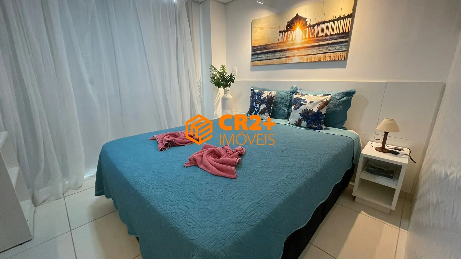 Imagem Vendo Flat Porteira Fechada, frente piscina- 32m²