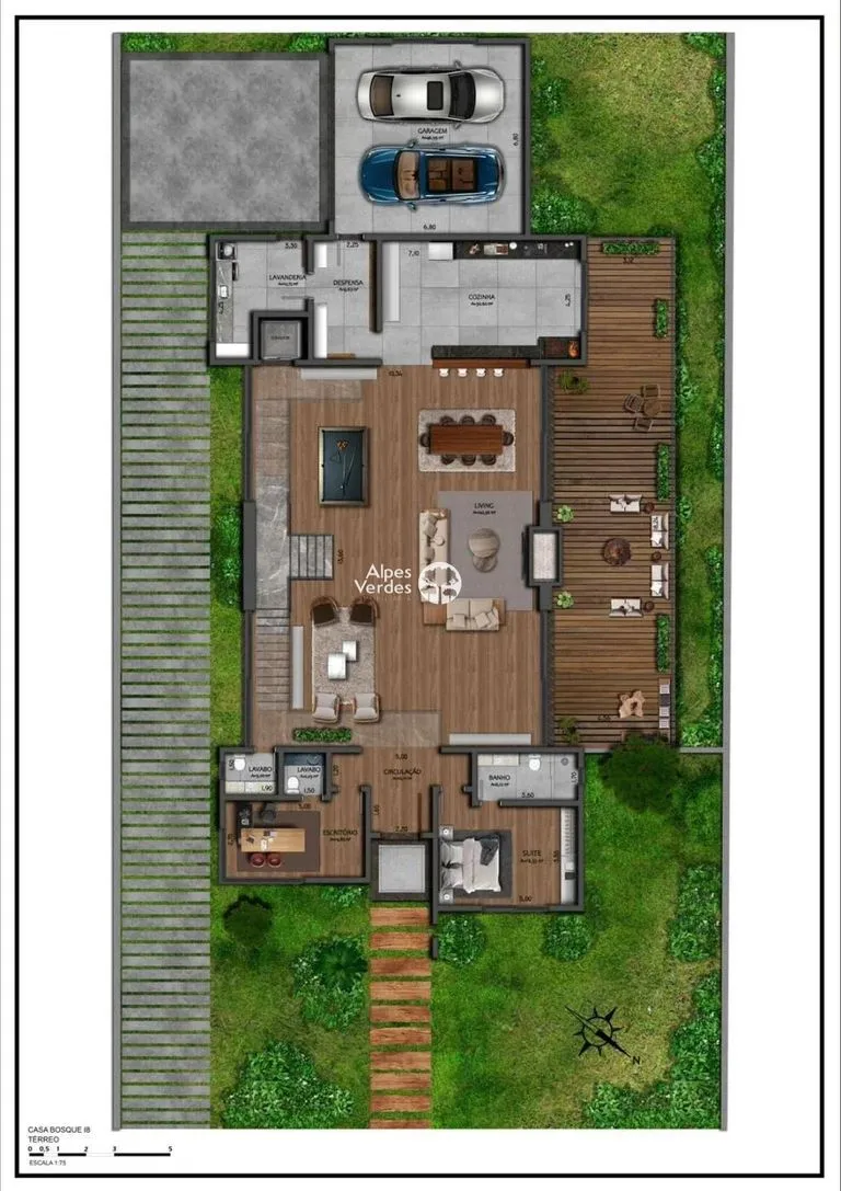 Imagem Vende-se casa em Condominio O Bosque em Gramado a 7 minutos da Rua Coberta