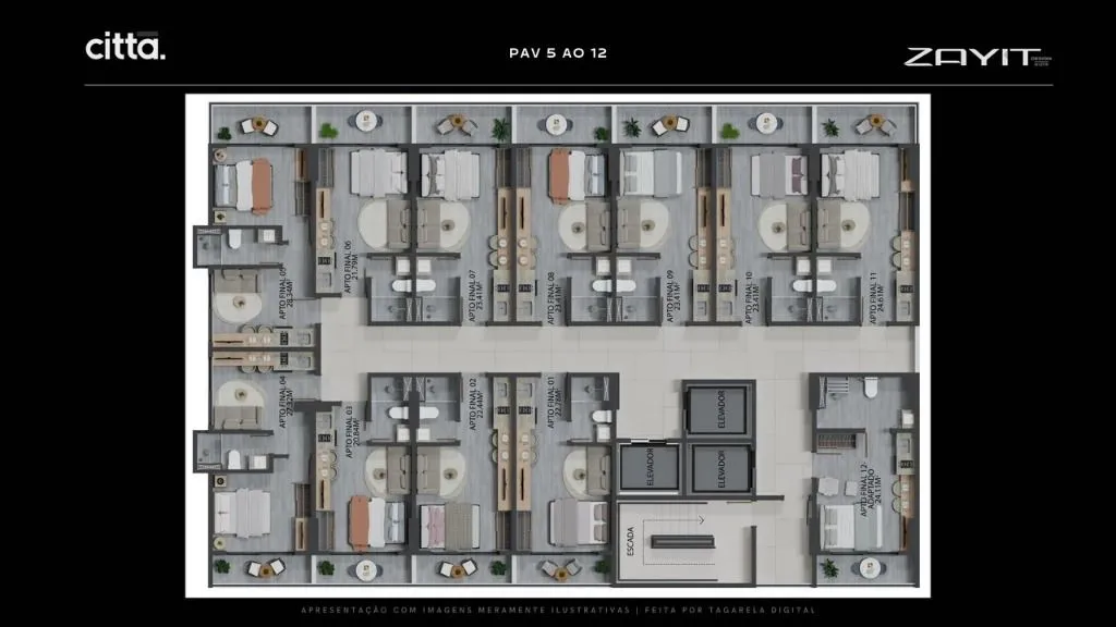 Imagem Flat com 1 dormitório à venda, 20 m² por R$ 365.896,00 - Cabo Branco - João Pessoa/PB