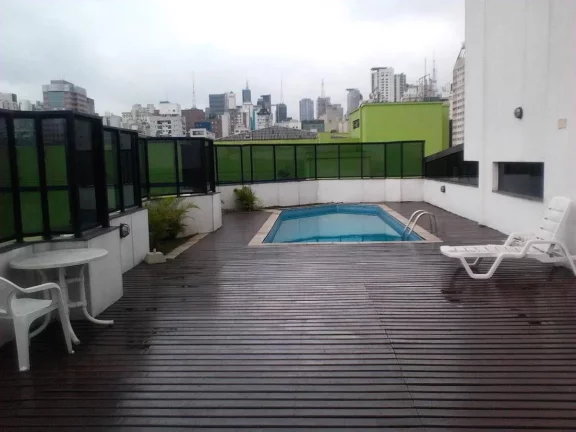 Imagem Flat disponível para locação no Columbia Residence no Jardim Paulista, com 40m², 1 dormitório e 1 vaga