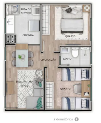 Imagem Apartamento com 2 Quartos à Venda, 40 m² em Vila São Paulo - Mogi das Cruzes
