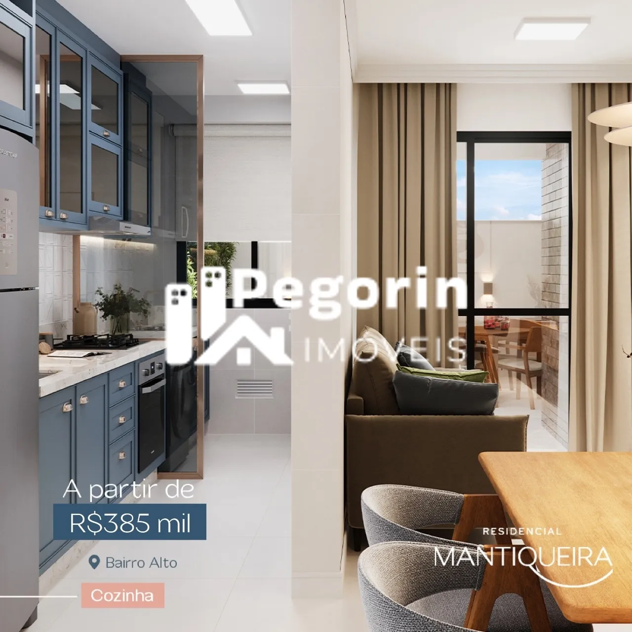 Imagem Apartamento à venda em Curitiba, Bairro Alto, com 2 quartos, 56,00m²