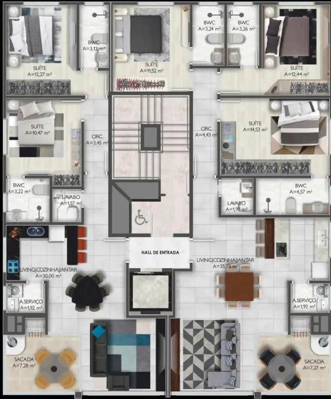 Imagem Apartamento à venda com 115.65m2 por R$ 1.735.000,00