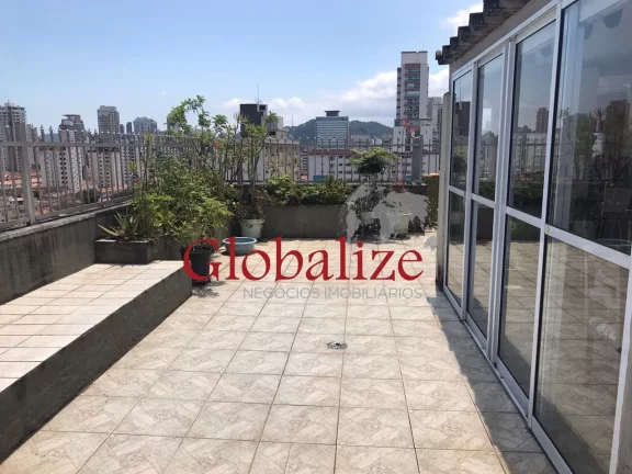 Foto do imóvel Cobertura Duplex com Churrasqueira à venda no bairro do Boqueirão em Santos por R$ 750 mil