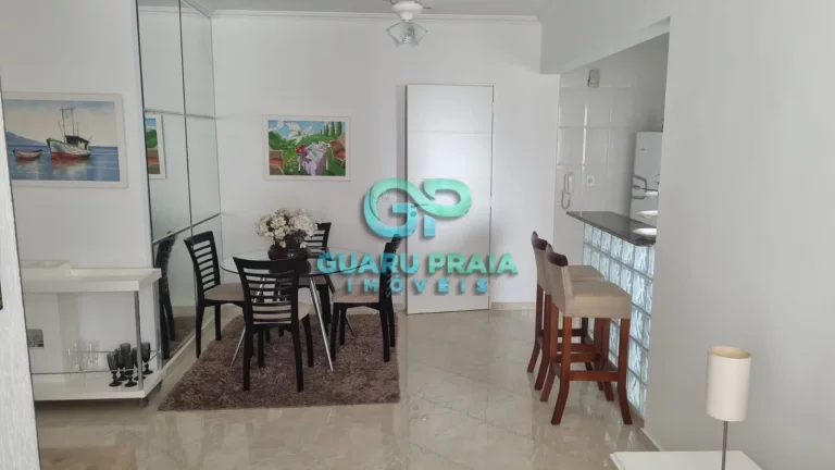 Imagem 1 dormitórios, sala para 2 ambientes com sacada, cozinha com armários planejados, banheiro social e área de serviço