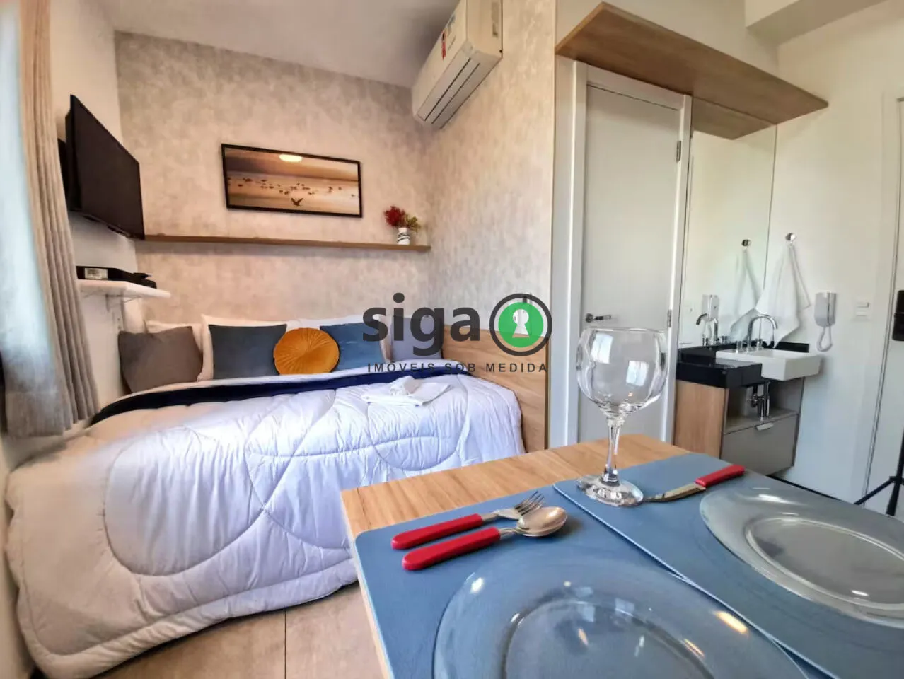 Imagem Studio Mobiliado 01 dormitório para venda próximo Metrô Vergueiro