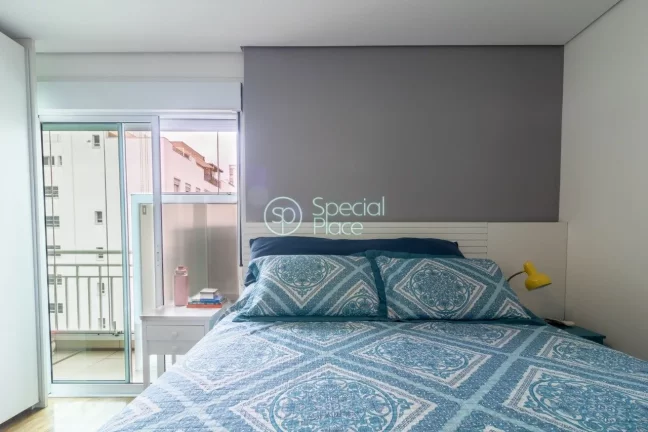 Imagem Ãtimo apartamento Ã  venda no Brooklin - Ãrea: 105,00mÂ² - Varanda com fechamento em vidro e espaÃ...