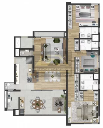Imagem APARTAMENTO EM MOEMA - JURUPIS - 163 METROS