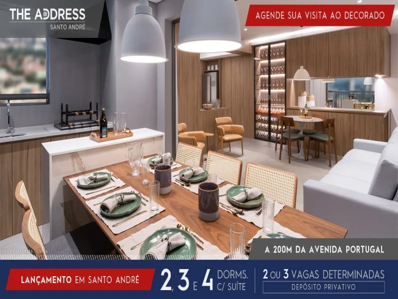 Imagem Apartamento de Luxo com 3 Suítes na Vila Gilda, Santo André - Condomínio The Address - 108m², 4 Banheiros, 2 Vagas