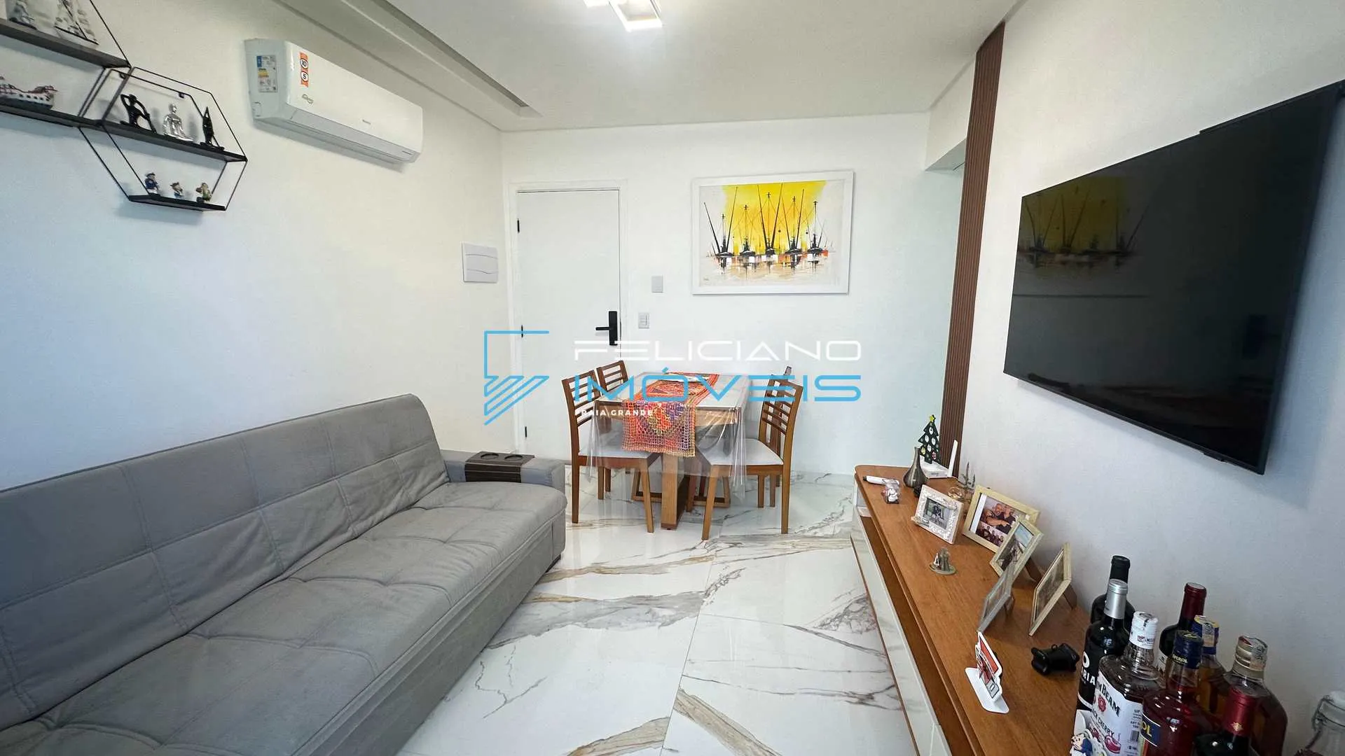 Imagem Apartamento com 2 quartos, Balneário Maracanã, Praia Grande - R$ 450 mil, Cod: 7200