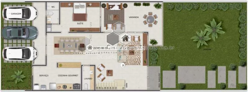 Imagem Carmel Bosque DUO - Casas duplex em condominio de luxo na sapiranga
