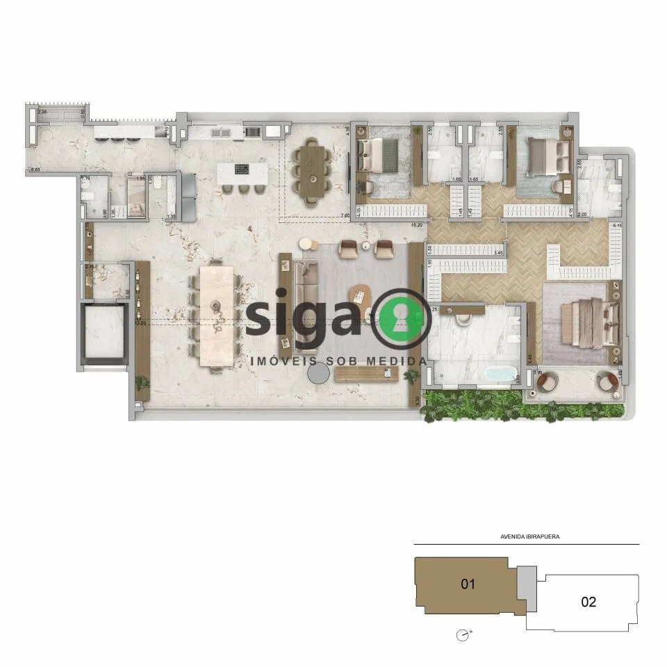 Imagem Apartamento para venda na Vila Clementino 04 suítes, São Paulo - SP