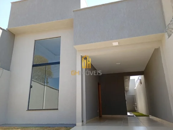 CA1629Linda casa nova com 3 quartos sendo 1 suíte localizada no St Aeroporto SulA casa possui - 3 q...