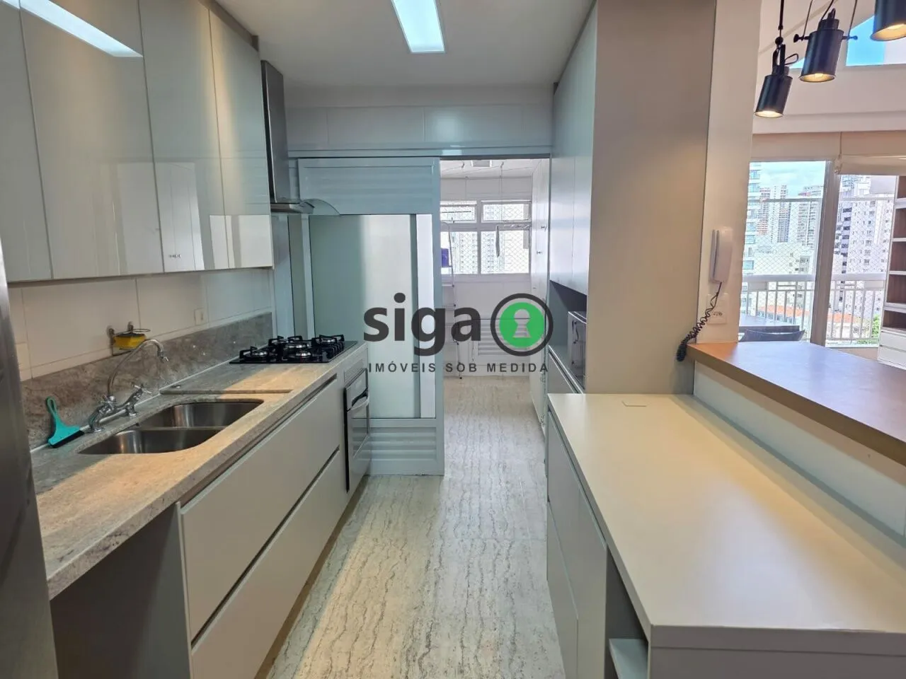 Imagem Apartamento Brooklin 134 m² 3 suítes pé direito duplo varanda gourmet churrasqueira