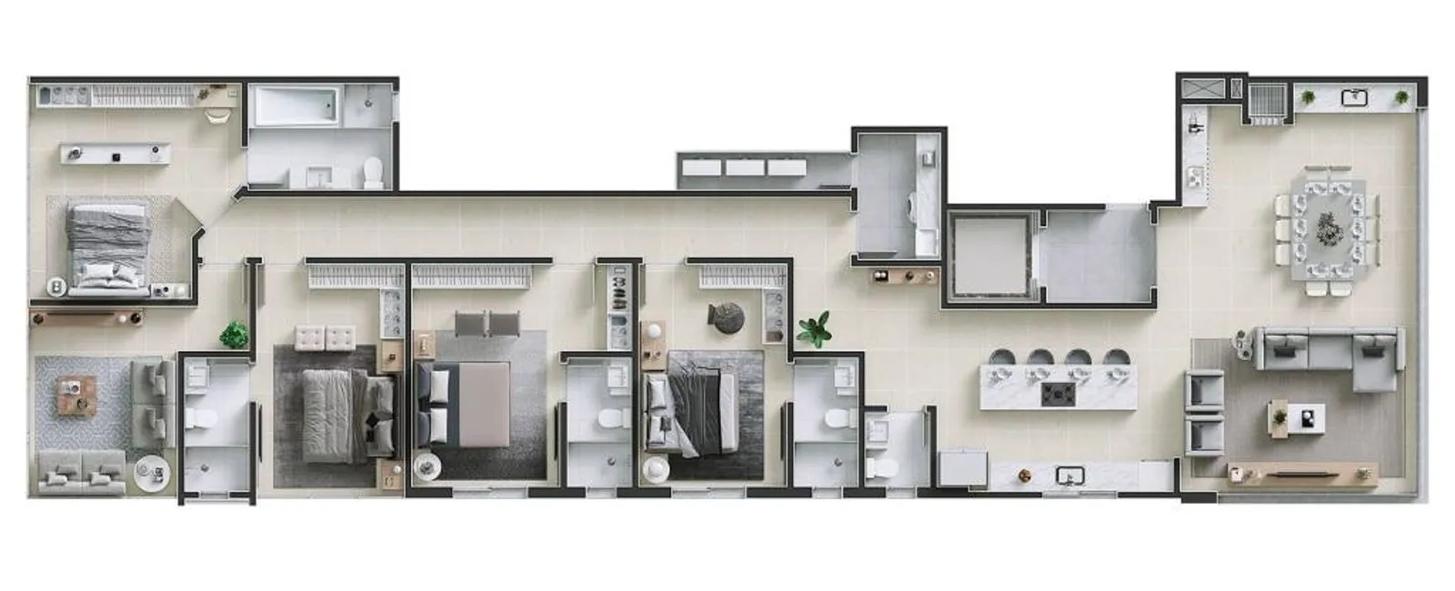 Imagem Apartamento 4 dormitórios para Venda em Itapema, meia praia, 4 dormitórios, 4 suítes, 5 banheiros, 3 vagas