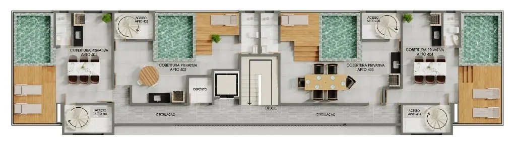 Imagem Apartamento com 2 dormitórios à venda, 54 m² por R$ 369.997,00 - Altiplano Cabo Branco - João Pessoa/PB