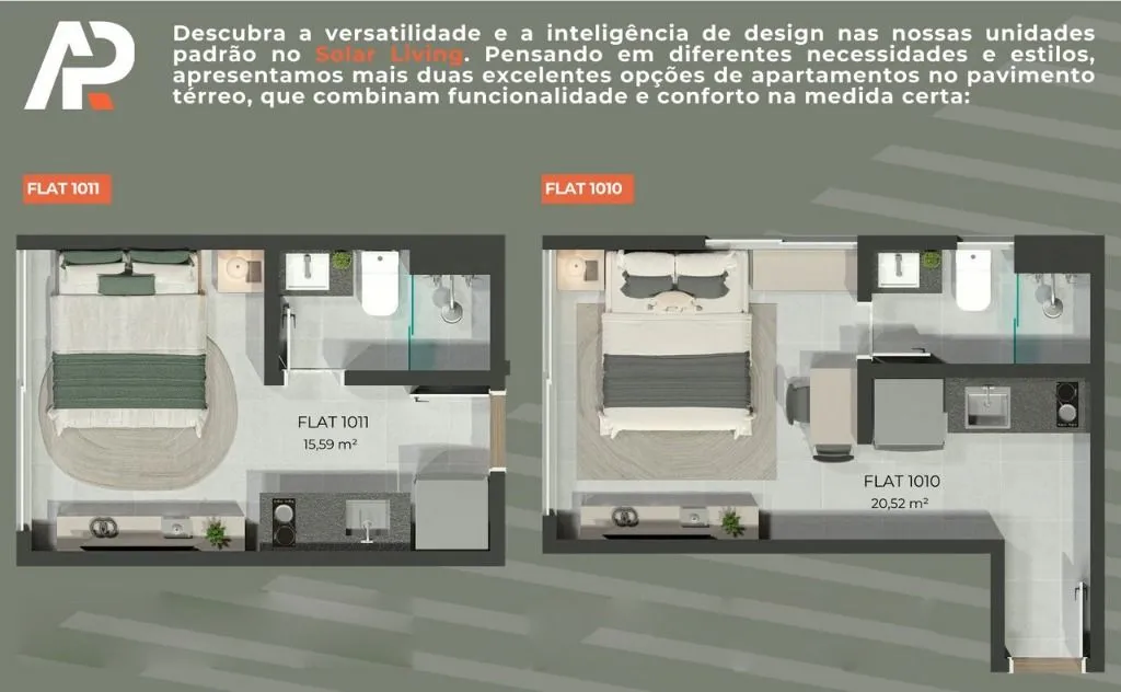 Imagem Flat com 1 dormitório à venda, 24 m² por R$ 209.990 - Jardim São Paulo - João Pessoa/PB