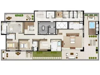 Imagem CONDOMÍNIO MARQUISE IBIRAPUERA , APARTMENT IN SAO PAULO, apartment in sao Paulo Brazil, apartamento 4 quartos em Ibirapuera São Paulo SP