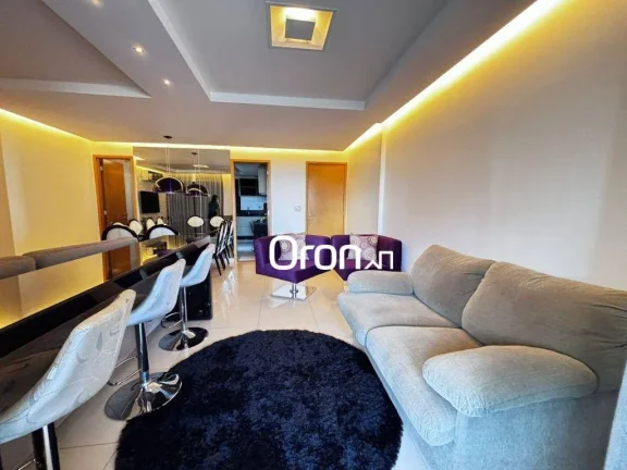 Imagem Apartamento mobiliado com 3 dormitórios à venda, 110 m² por R$ 1.046.000 - Serrinha - Goiânia/GO