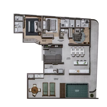 Imagem APARTAMENTO RESIDENCIAL em Itajaí - SC, Praia Brava de Itajaí