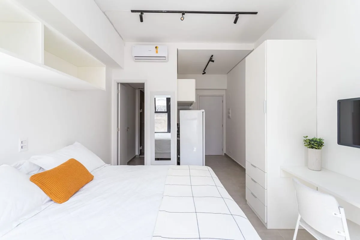 Imagem Apartamento com 1 Quarto para alugar, 25m² - Centro