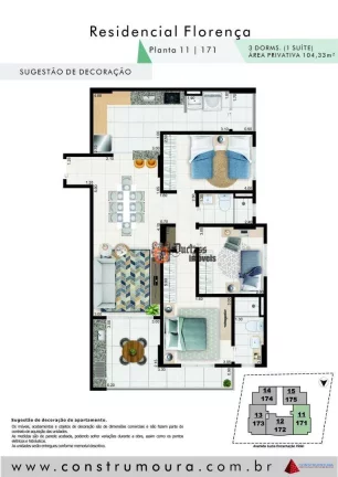 Imagem Apartamento com 3 dormitórios à venda, 104,23 m² a partir R$ 629.318 - Aviação - Praia Grande/SP