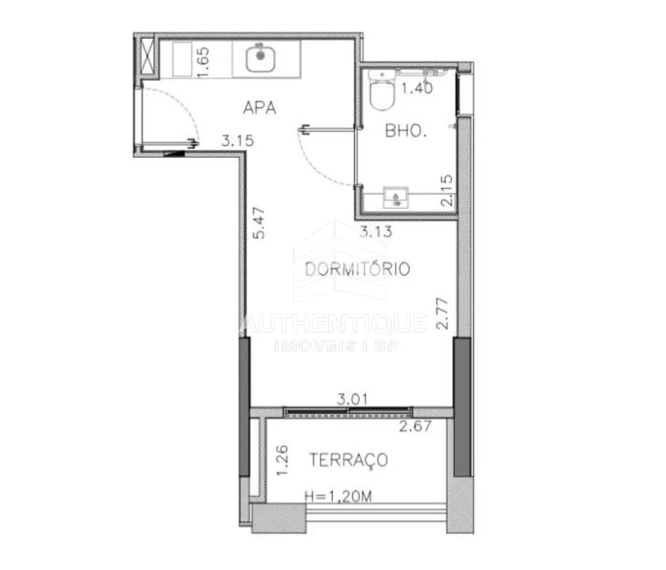 Imagem VALEN CAPOTE VALENTE PINHEIROS - Apartamento Studio em Pinheiros à venda