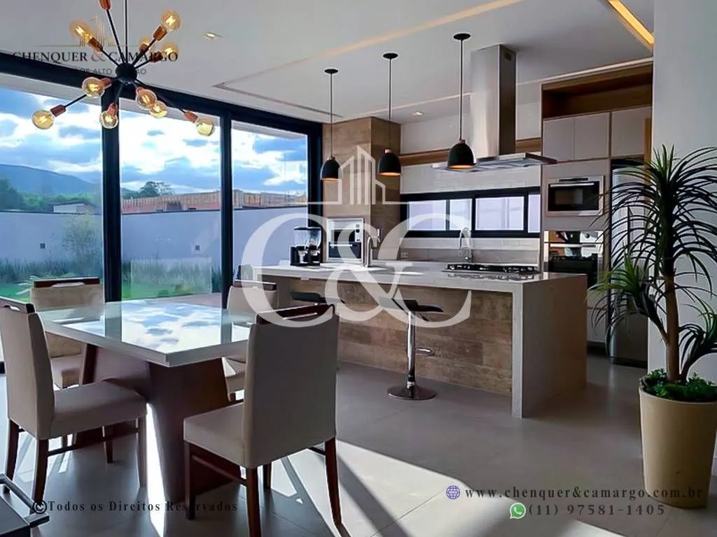 Imagem Casa à venda no Brisas Jundiaí, 265m², 4 suítes com varanda, piscina com SPA e vista Serra