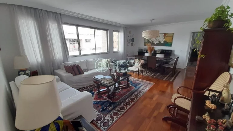 Imagem Ótimo apartamento com 165m² em Higienópolis. Living com amplos janelões, sala de jantar, lavabo,...