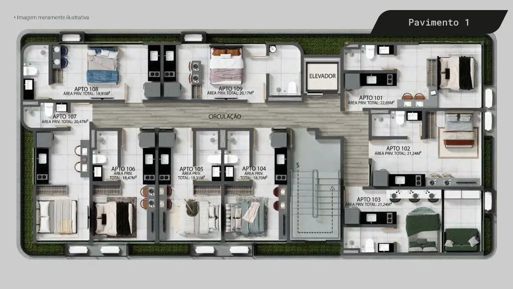 Imagem Flat à venda, 17 m² por R$ 329.999,00 - Jardim Oceania - João Pessoa/PB