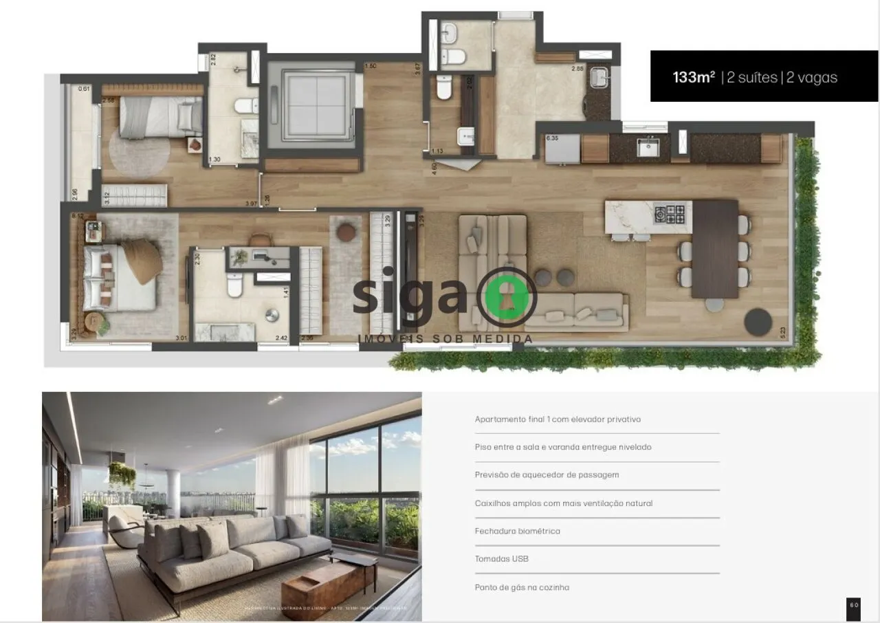 Imagem Apartamento para venda no Jardins 02 suítes, São Paulo - SP