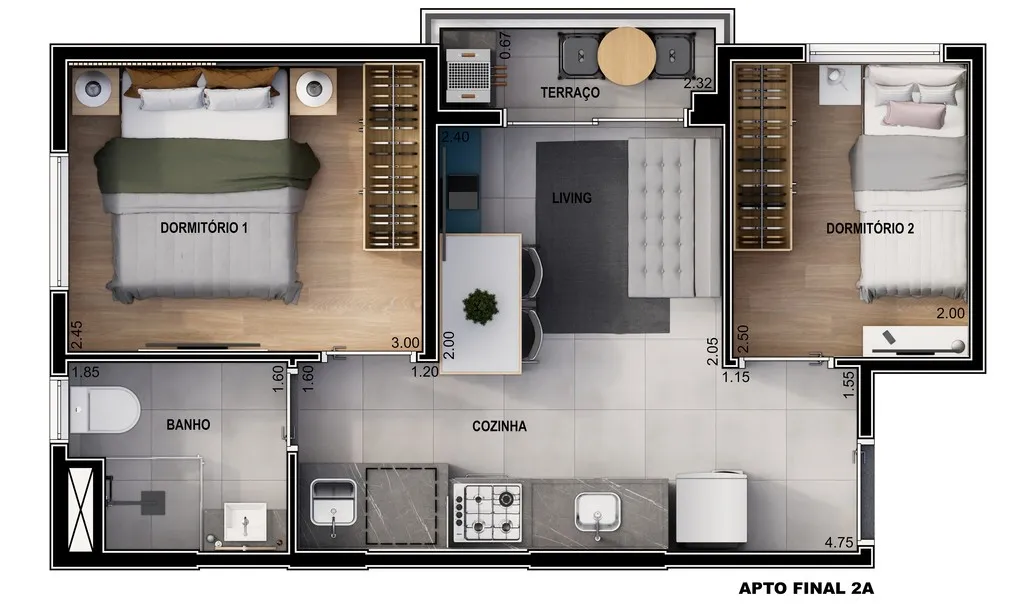 Imagem Imperdível! Apartamento à venda em São Paulo-SP, Vila Gumercindo, 2 quartos 33,64 m²