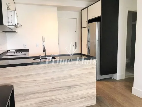 Foto do imóvel Flat disponível para venda no Condomínio Cosmopolitan High Garden, com 58m², 2 dormitórios e 1 vaga em Avenida Santo Amaro