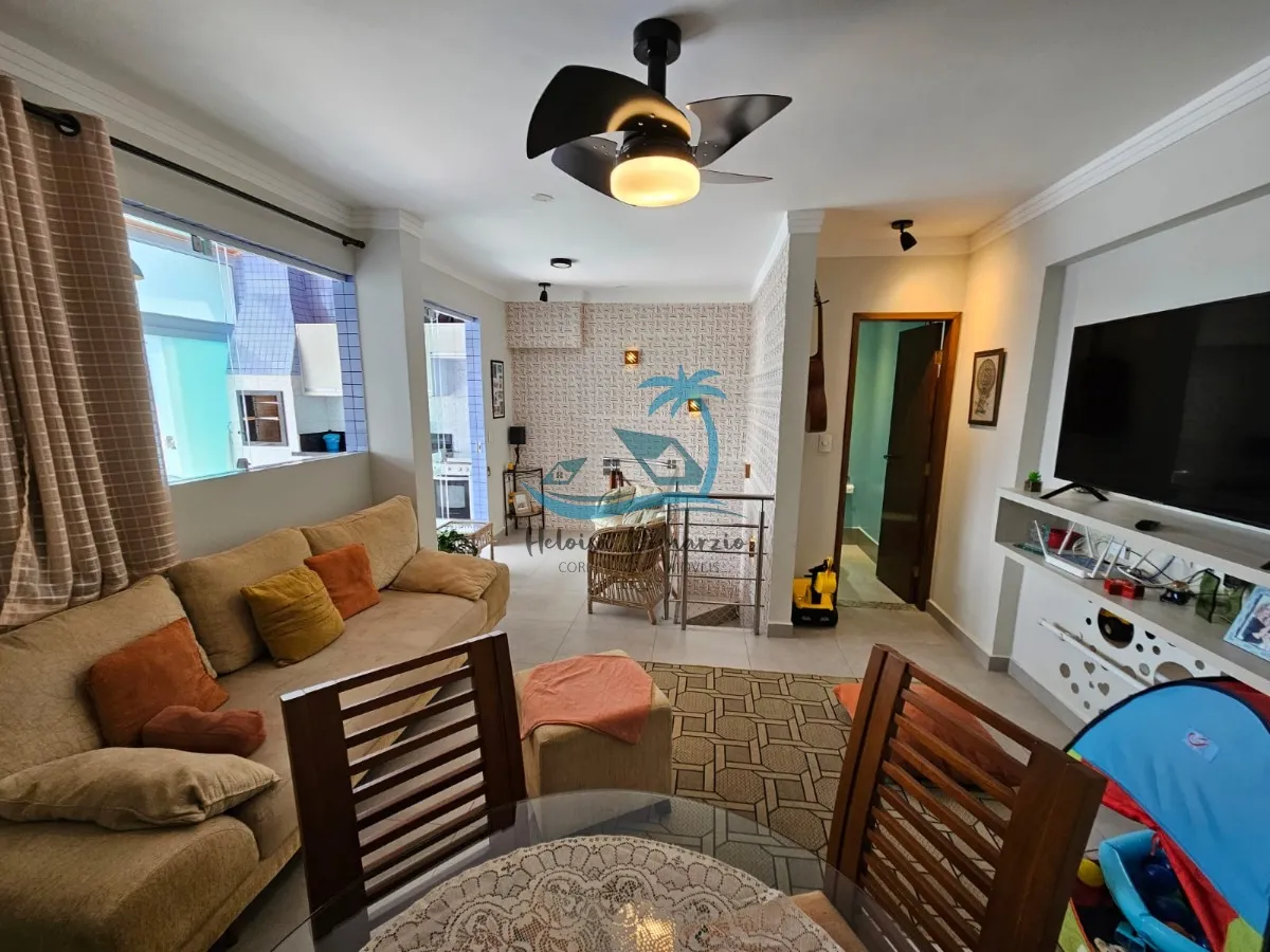 Foto do imóvel Belíssima cobertura duplex reformada, com 3 dormitórios, à venda a 350m da orla do Itaguá em Ubatuba.